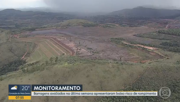 Fiscais vistoriam barragens da Vale em Ouro Preto, suspensas pela Justiça
