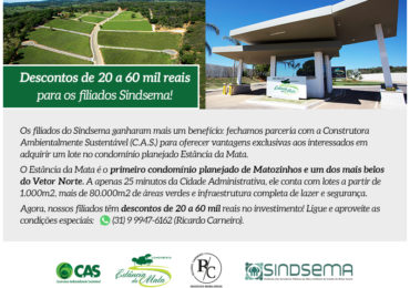 Descontos condomínio Estância da Mata