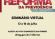 Reforma da Previdência de Minas Gerais: Seminário Virtual
