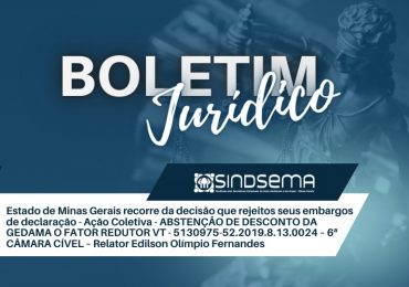 Sindsema obtém vitória em ação coletiva sobre direito dos servidores de receber a GEDAMA sem incidência do fator redutor