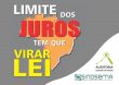 Sindsema apoia campanha “Limite dos Juros no Brasil”