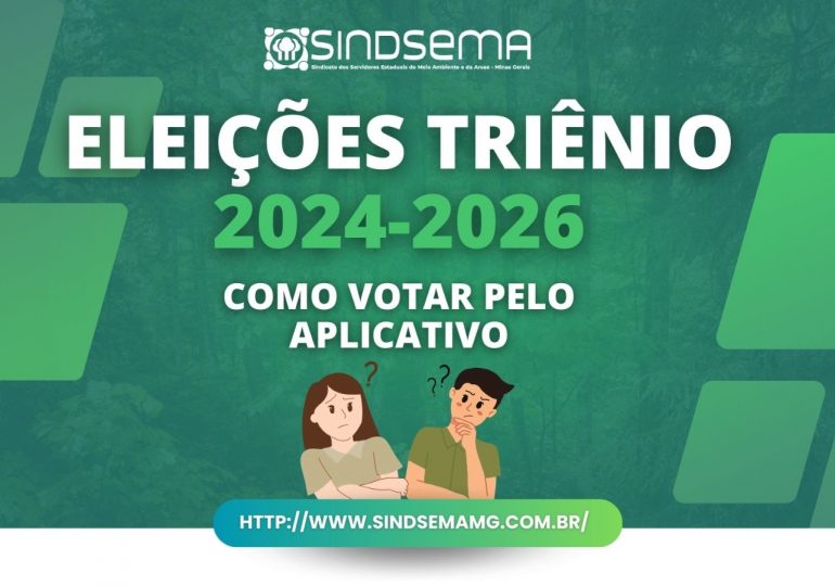 Vídeo mostra como usar o aplicativo para votar na eleição do Sindsema triênio 2024-2026