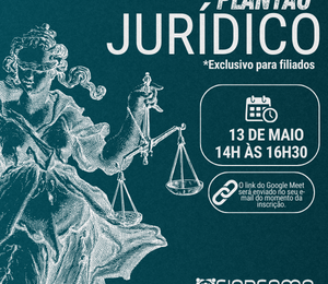 Plantão Jurídico - Maio
