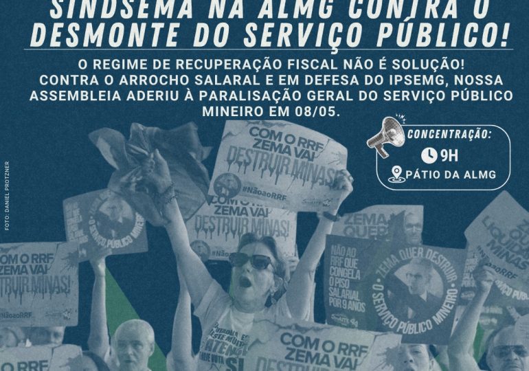 CONVOCAÇÃO PARA PARALISÃO NO DIA 8 DE MAIO