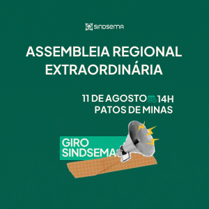 ASSEMBLEIA REGIONAL EXTRAORDINÁRIA - PATOS DE MINAS