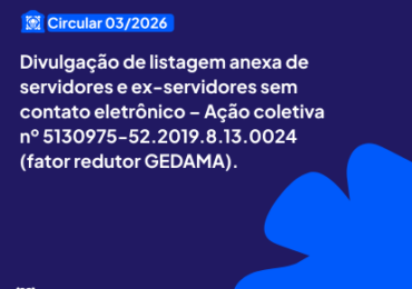 CIRCULAR Nº 03/2026 – AÇÃO COLETIVA GEDAMA