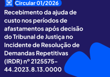 CIRCULAR 1 DE 2026 - INFORME IRDR AJUDA DE CUSTO