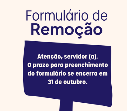 FORMULÁRIO PARA REMOÇÃO